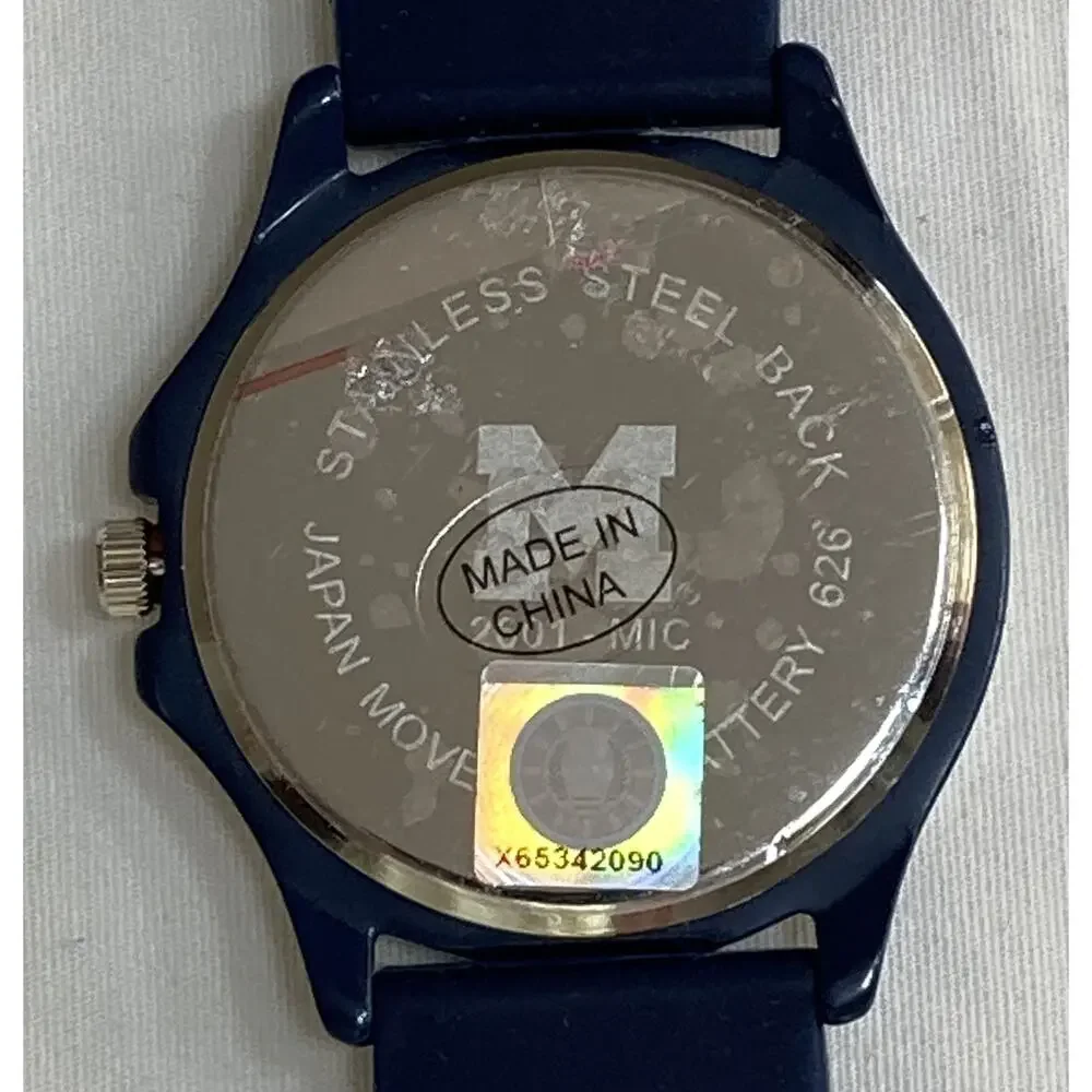 Michigan Wolverines Ladies Crystals Watch, Gift for Her Mom Anniversary, NCAA
